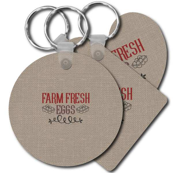 Custom Farm Quotes Plastic Keychain