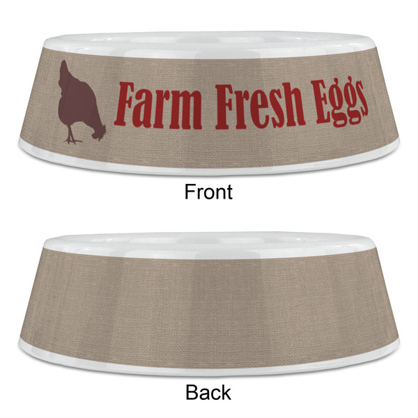 Farm Quotes Plastic Pet Bowls - Large - APPROVAL