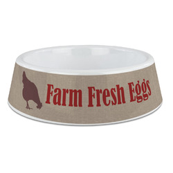 Farm Quotes Plastic Dog Bowl - Large