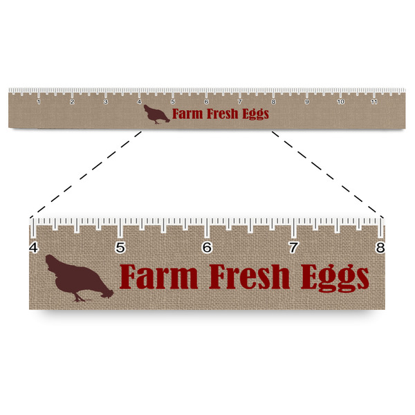 Custom Farm Quotes Plastic Ruler - 12"