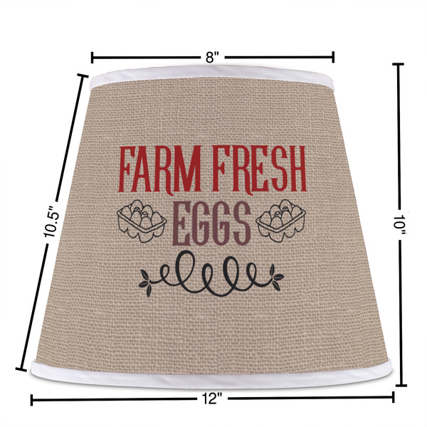Farm Quotes Poly Film Empire Lampshade - Dimensions