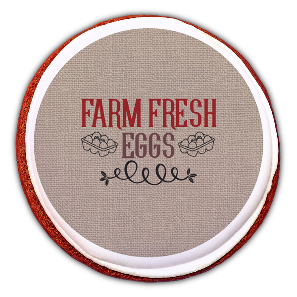 Farm Quotes Printed Icing Circle - Large - On Cookie