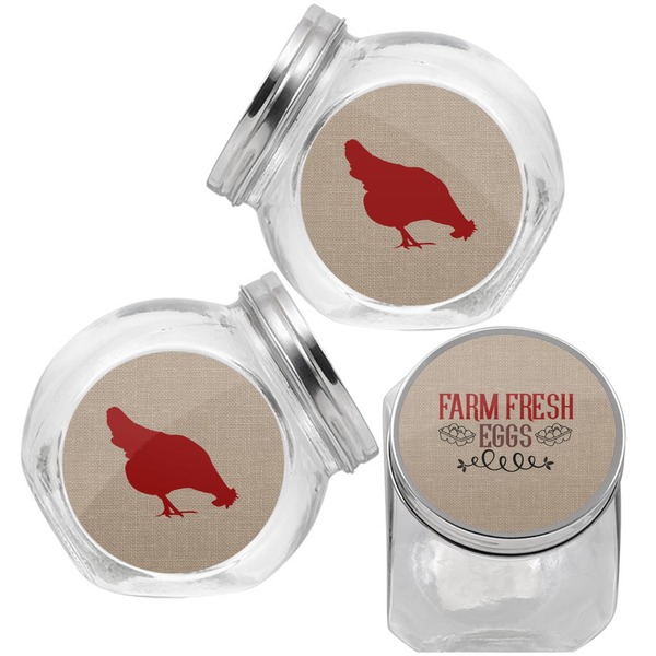 Farm Quotes Puppy Treat Jar - Top Left Right