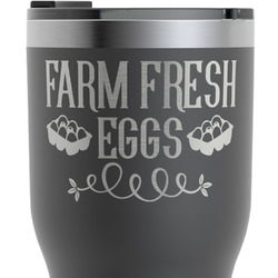 Farm Quotes RTIC Tumbler - Black - Engraved Front