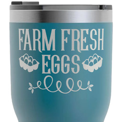 Farm Quotes RTIC Tumbler - Dark Teal - Laser Engraved - Double-Sided