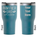 Farm Quotes RTIC Tumbler - Dark Teal - Laser Engraved - Double-Sided