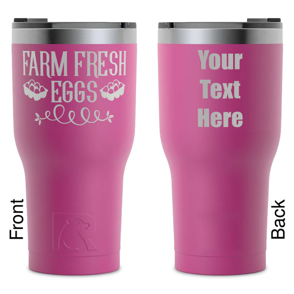 Custom Farm Quotes RTIC Tumbler - Magenta - Laser Engraved - Double-Sided