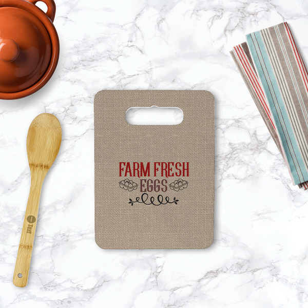 Farm Quotes Rectangle Trivet with Handle - LIFESTYLE