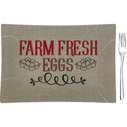 Farm Quotes Glass Rectangular Appetizer / Dessert Plate (Personalized)