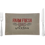 Farm Quotes Glass Rectangular Lunch / Dinner Plate