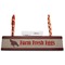 Farm Quotes Red Mahogany Nameplates with Business Card Holder - Straight