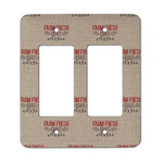 Farm Quotes Rocker Style Light Switch Cover - Two Switch