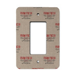 Farm Quotes Rocker Style Light Switch Cover - Single Switch