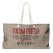 Farm Quotes Large Tote Bag with Rope Handles