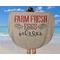 Farm Quotes Round Beach Towel - In Use