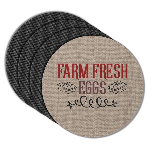 Farm Quotes Round Coaster Rubber Back - Main