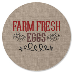 Farm Quotes Round Rubber Backed Coaster