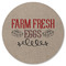 Farm Quotes Round Rubber Backed Coaster