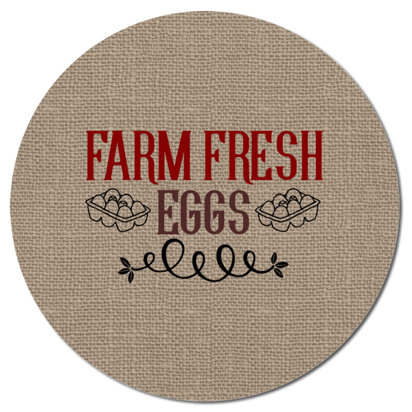Farm Quotes Round Fridge Magnet - FRONT