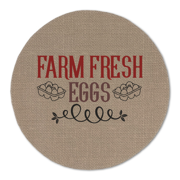 Farm Quotes Round Linen Placemats - FRONT (Double Sided)