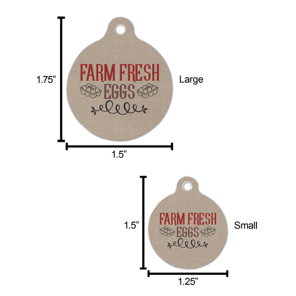 Farm Quotes Round Pet ID Tag - Large - Comparison Scale