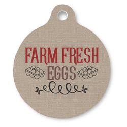 Farm Quotes Round Pet ID Tag - Large