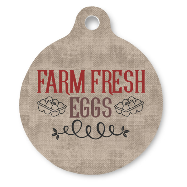 Custom Farm Quotes Round Pet ID Tag - Large