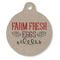 Farm Quotes Round Pet ID Tag - Large - Front