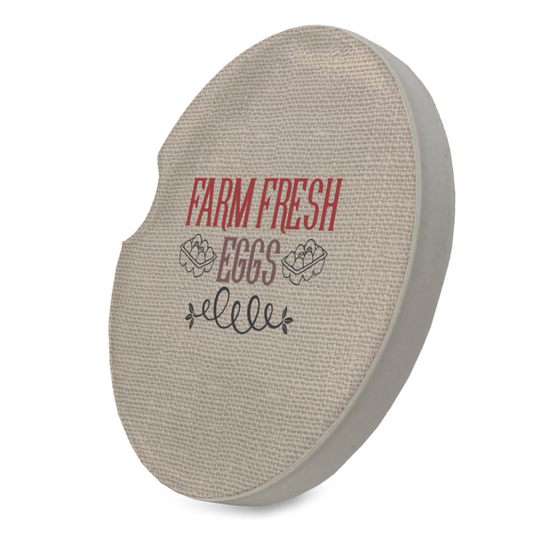 Farm Quotes Sandstone Car Coaster - STANDING ANGLE