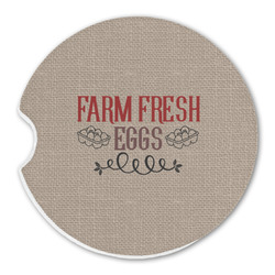 Farm Quotes Sandstone Car Coaster - Single
