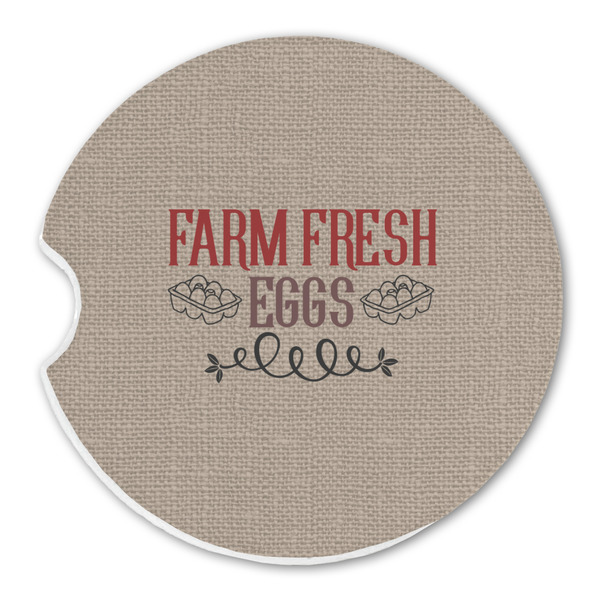 Custom Farm Quotes Sandstone Car Coaster - Single