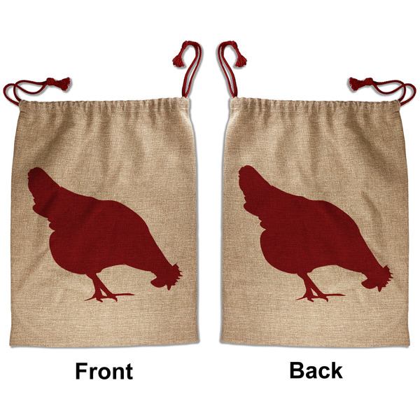 Farm Quotes Santa Bag - Front and Back