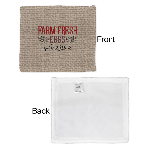 Farm Quotes Security Blanket - Front & White Back View