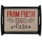 Farm Quotes Black Wooden Tray - Large