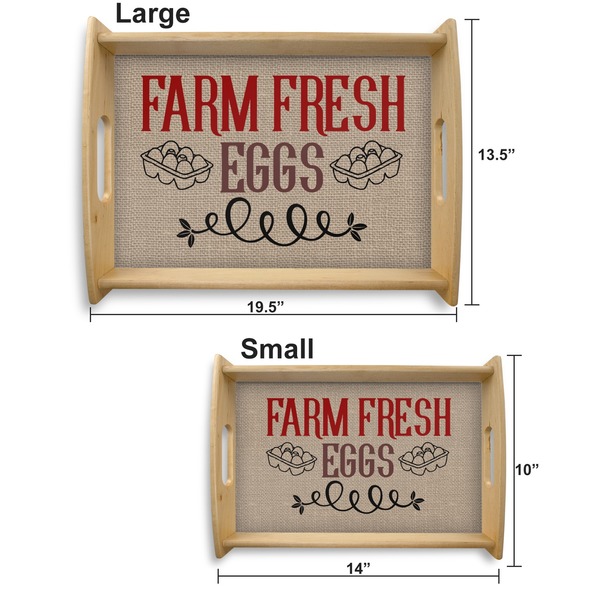 Farm Quotes Serving Tray Wood Sizes