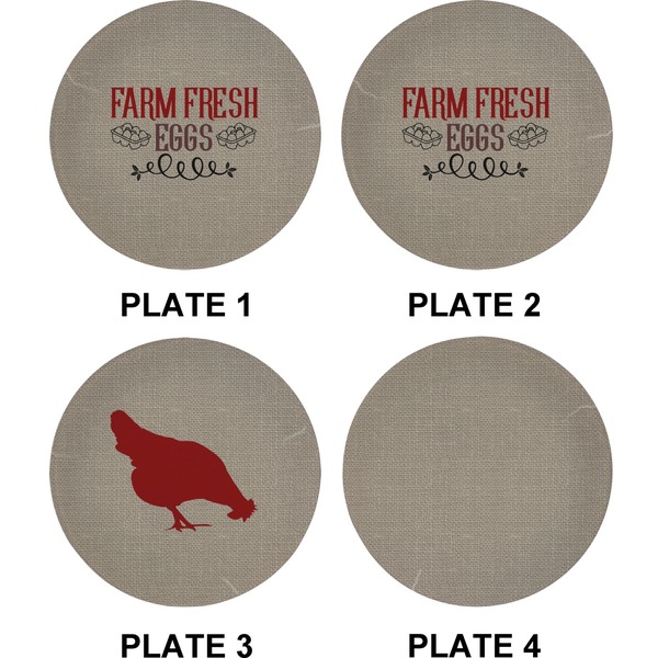 Farm Quotes Set of Appetizer / Dessert Plates (Approval)