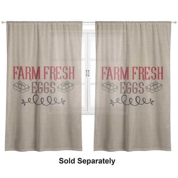 Farm Quotes Sheer Curtains