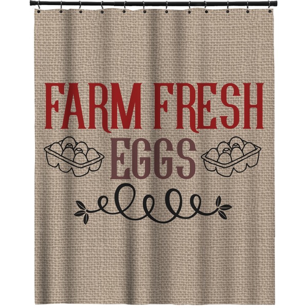 Custom Farm Quotes Extra Long Shower Curtain - 70"x84"