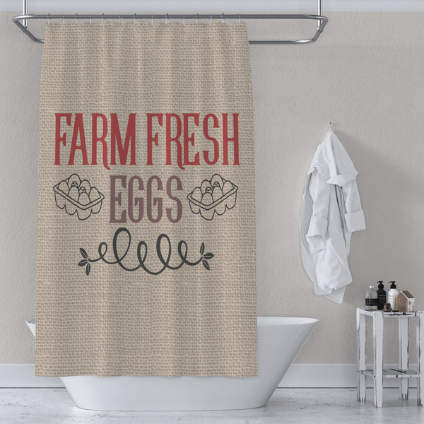Farm Quotes Shower Curtain Lifestyle