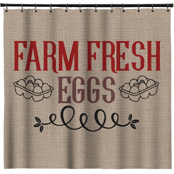 Custom Farm Quotes Shower Curtain - 71" x 74"