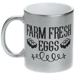 Farm Quotes Metallic Silver Mug