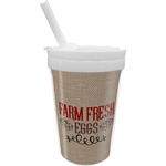 Farm Quotes Sippy Cup with Straw
