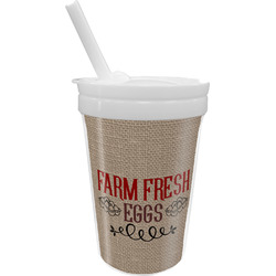 Farm Quotes Sippy Cup with Straw (Personalized)