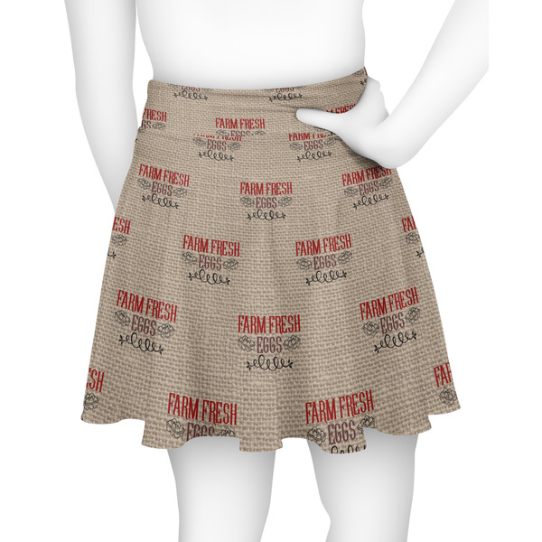 Farm Quotes Skater Skirt - Back
