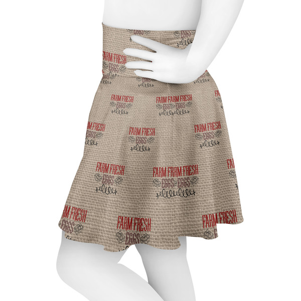 Farm Quotes Skater Skirt - Side