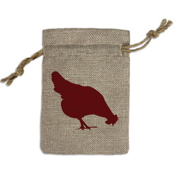 Farm Quotes Small Burlap Gift Bag - Front