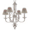 Farm Quotes Small Chandelier Shade - LIFESTYLE (on chandelier)