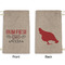 Farm Quotes Small Laundry Bag - Front & Back View