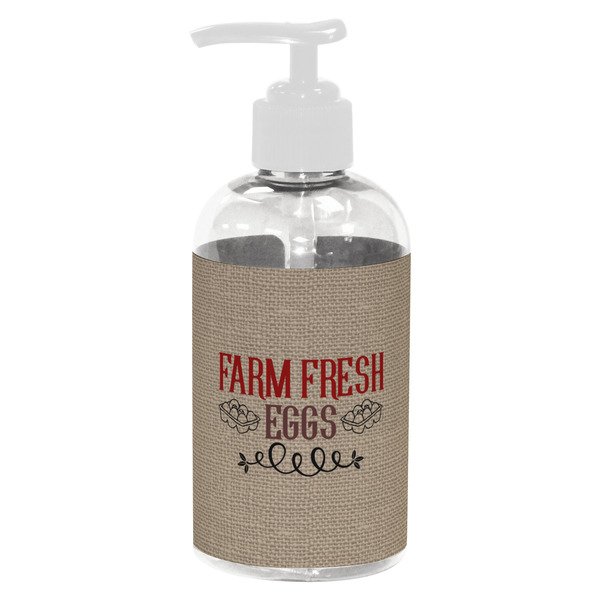 Custom Farm Quotes Plastic Soap / Lotion Dispenser (8 oz - Small - White)