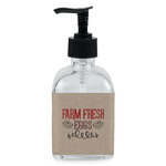 Farm Quotes Glass Soap & Lotion Bottle - Single Bottle
